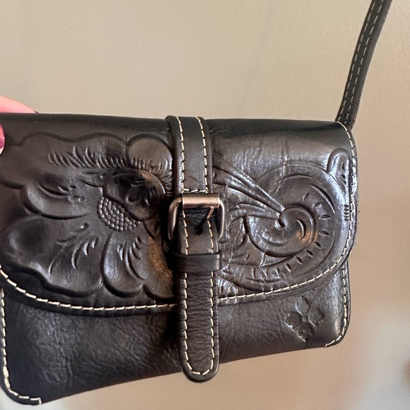 Patricia Nash Handbags - Patricia Nash Black Embossed Crossbody Bag